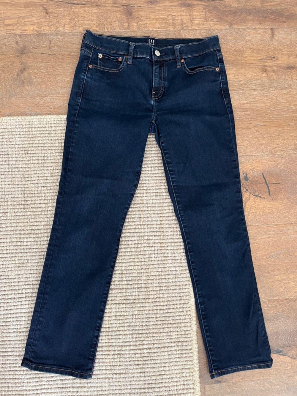 GAP Women's Deep Indigo Straight Leg Jeans